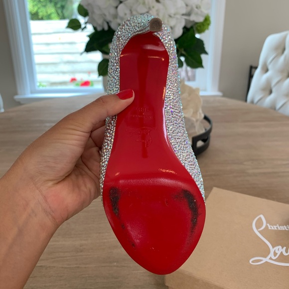 Christian Louboutin New Very Riche 120 Suede Metal - Picture 5 of 7